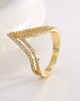 V-shaped Zirconia Ring