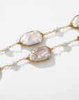 Geometric Pearl Necklace