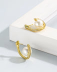 Snake Pearl Earrings