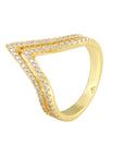 V-shaped Zirconia Ring