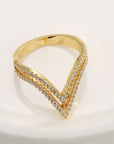 V-shaped Zirconia Ring