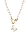 Butterfly Pearl Necklace