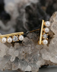 Pearl Gold Plated Earrings