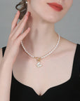 Butterfly Pearl Necklace