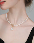 Butterfly Pearl Necklace