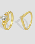 Zirconia Double Ring