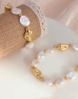 Fashion Natural Freshwater Pearl Bracelet Fritillary High-grade Texture European And American Style Necklace