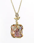 Baroque Three-piece Purple Special-shaped Pearl Necklace