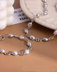 Natural Freshwater Gray Baroque Pig Nose Pearl Necklace