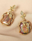 Baroque Three-piece Purple Special-shaped Pearl Necklace