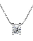 Mosang Diamant Bullhead Anhänger Damen Reine Silber Halskette
