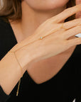 Zirkonia Finger Bracelet