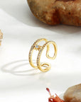 Zirconia Star Open Ring