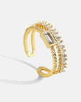Zirconia Geometric Open Ring