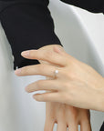 Zirconia Round Open Ring