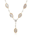 Geometric Pearl Necklace