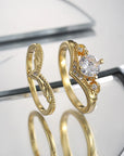Zirconia Double Ring