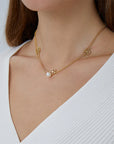 Snowflake Pearl Necklace