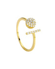Zirconia Round Open Ring