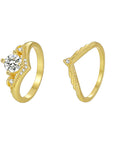 Zirconia Double Ring