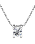 Mosang Diamant Bullhead Anhänger Damen Reine Silber Halskette