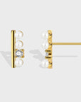 Pearl Gold Plated Earrings
