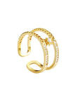 Zirconia Star Open Ring