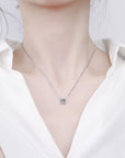 Mosang Diamant Bullhead Anhänger Damen Reine Silber Halskette
