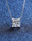 Mosang Diamant Bullhead Anhänger Damen Reine Silber Halskette